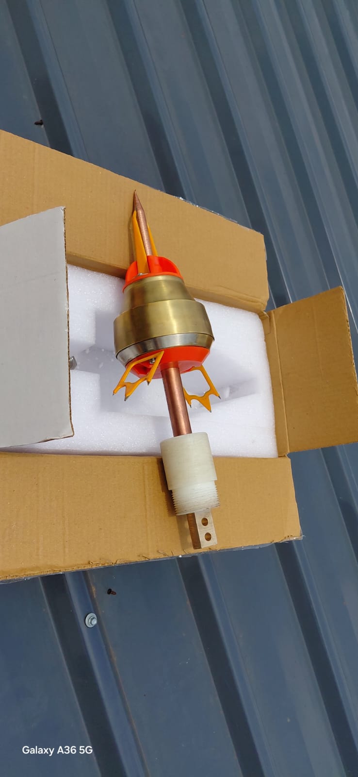 Lightning arrester installation by Keiron Enterprises
